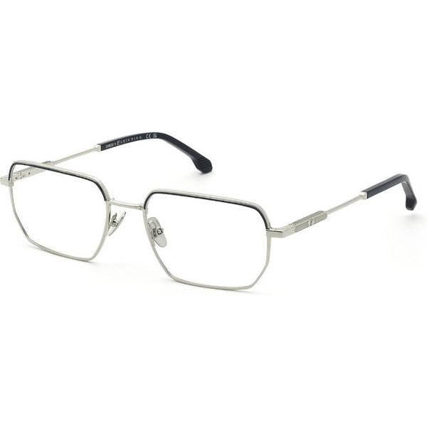 Lozza VL2445 Luis Figo 0514 Men's Eyeglasses Silver Size 56 - Blue Light Block Available