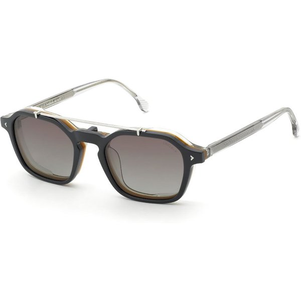 Lozza UL4427 Alghero 1 With Clip-On 6CFP Men's Eyeglasses Brown Size 50 - Blue Light Block Available