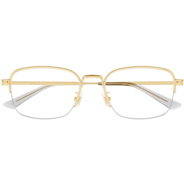 Montblanc MB0269OA Asian Fit 004 Men's Eyeglasses Gold Size 56 - Blue Light Block Available