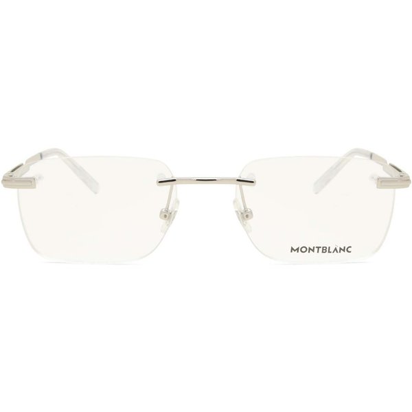 Montblanc MB0279O 001 Men's Eyeglasses Silver Size 54 - Blue Light Block Available