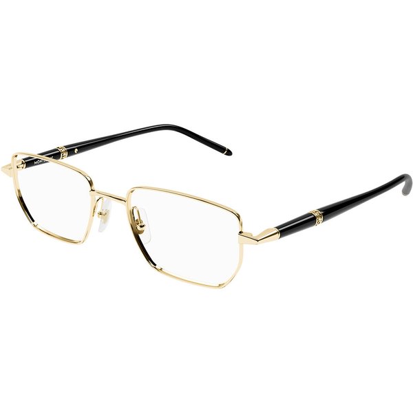 Montblanc MB0347O Asian Fit 004 Men's Eyeglasses Gold Size 54 - Blue Light Block Available