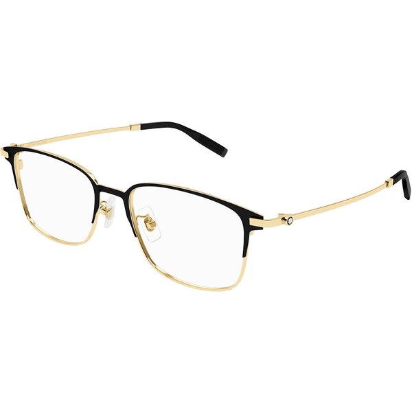 Montblanc MB0314OA Asian Fit 002 Men's Eyeglasses Gold Size 54 - Blue Light Block Available