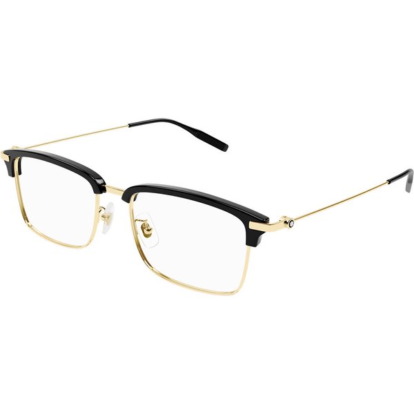 Montblanc MB0318OA Asian Fit 002 Men's Eyeglasses Gold Size 55 - Blue Light Block Available