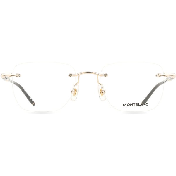 Montblanc MB0346O Asian Fit 001 Men's Eyeglasses Gold Size 53 - Blue Light Block Available