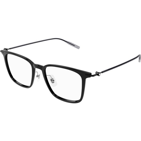 Montblanc MB0354O Asian Fit 001 Men's Eyeglasses Black Size 52 - Blue Light Block Available