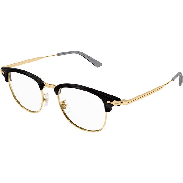Montblanc MB0364O Asian Fit 003 Men's Eyeglasses Grey Size 49 - Blue Light Block Available