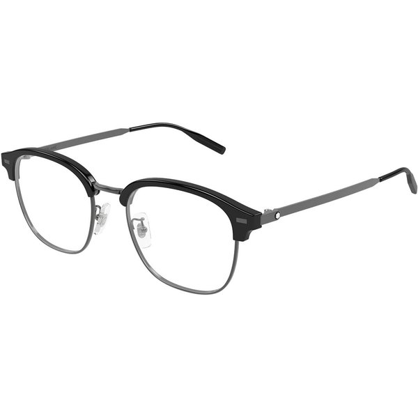 Montblanc MB0446OA Asian Fit 001 Men's Eyeglasses Black Size 54 - Blue Light Block Available