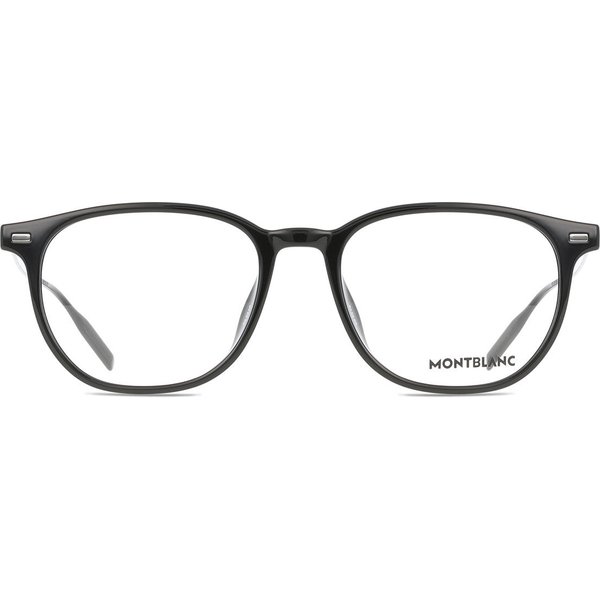 Montblanc MB0448OA Asian Fit 001 Men's Eyeglasses Black Size 53 - Blue Light Block Available