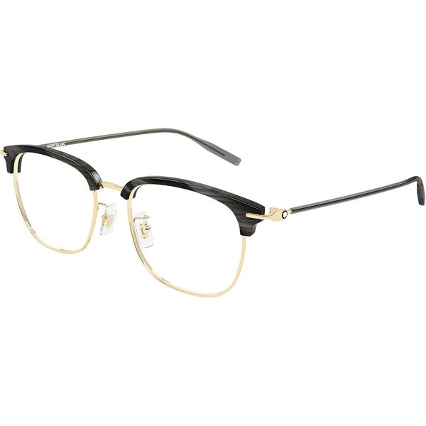 Montblanc MB0492OA Asian Fit 002 Men's Eyeglasses Size 55 - Blue Light Block Available