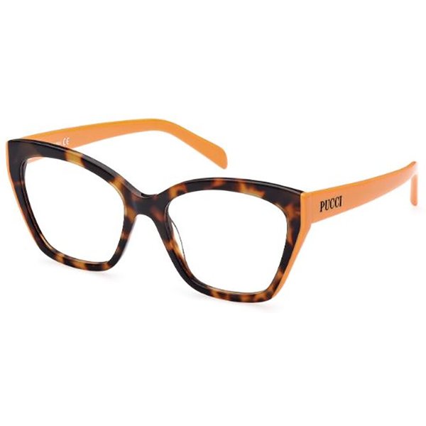 Pucci Emilio Pucci EP5216 056 Women’s Eyeglasses Tortoiseshell Size 53 - Blue Light Block Available