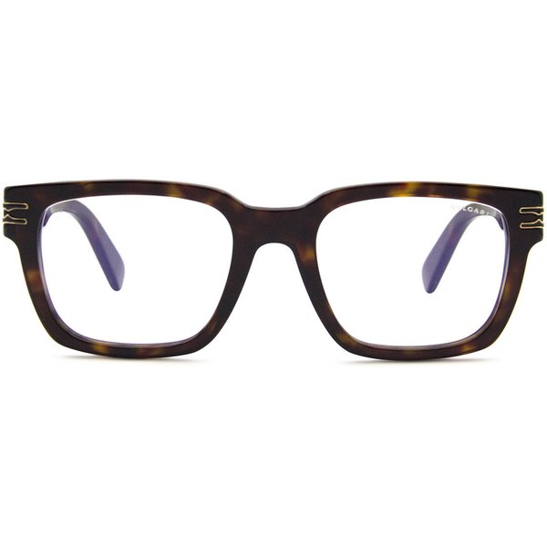 Bvlgari BV50010I 052 Blue-Light Block Men's Eyeglasses Brown Size 51 - Blue Light Block Available