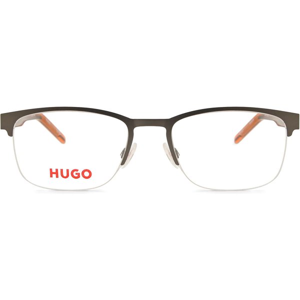 HUGO HG 1247 SMF Men's Eyeglasses Silver Size 53 - Blue Light Block Available