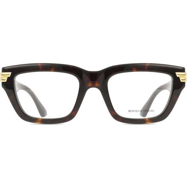 Bottega Veneta BV1190O 008 Women’s Eyeglasses Tortoiseshell Size 52 - Blue Light Block Available