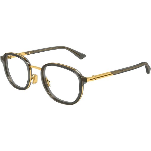 Bottega Veneta BV1376O 004 Men's Eyeglasses Clear Size 49 - Blue Light Block Available