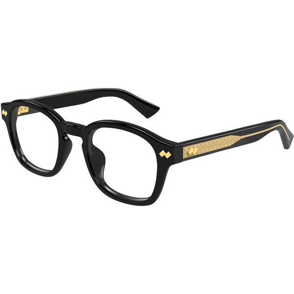 Bottega Veneta BV1445OA アジアフィット 001 サングラス - 男性用 -