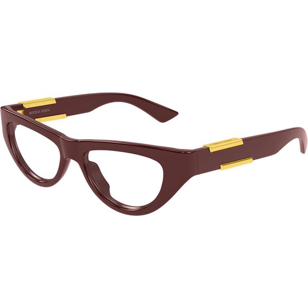 Bottega Veneta BV1454O 004 Women’s Eyeglasses Burgundy Size 51 - Blue Light Block Available
