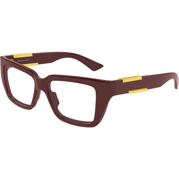 Bottega Veneta BV1455O 004 Women’s Eyeglasses Burgundy Size 52 - Blue Light Block Available