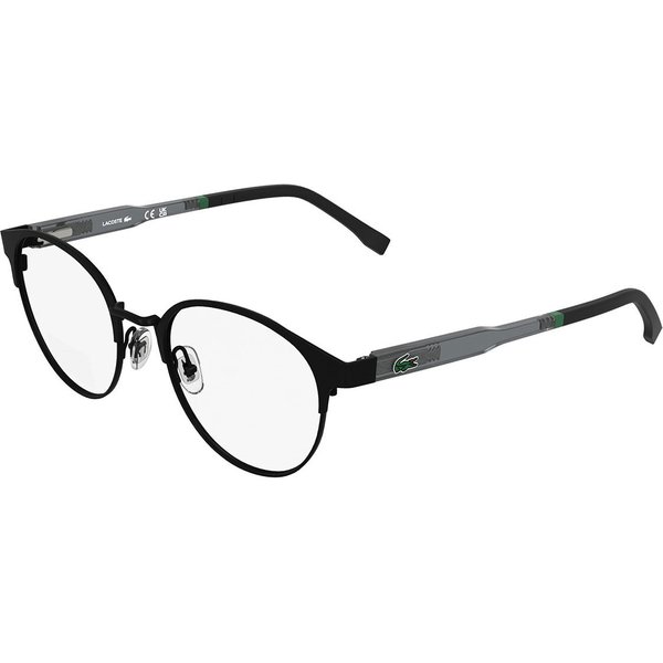 Lacoste L3115 002 Men's Eyeglasses Black Size 48 - Blue Light Block Available