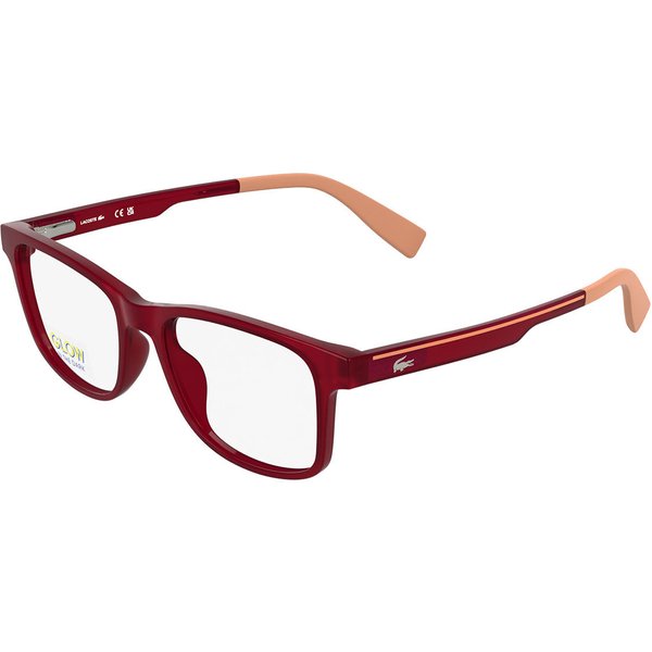 Lacoste L3663 615 Men's Eyeglasses Red Size 47 - Blue Light Block Available