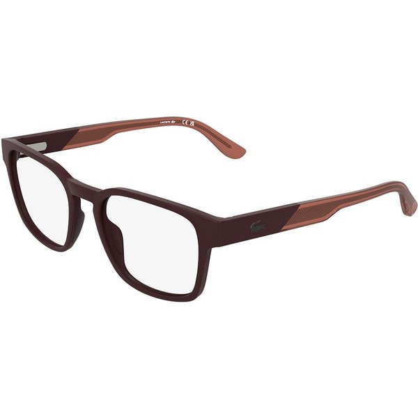 Lacoste L4010 601 Men's Eyeglasses Burgundy Size 53 - Blue Light Block Available