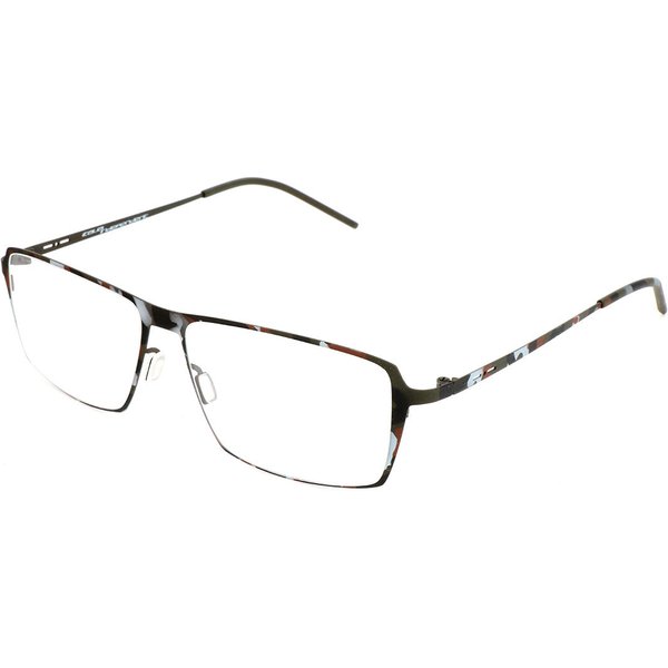 Italia Independent I-I MOD 5211 I-THIN METAL 093.000 Men's Eyeglasses Black Size 55 - Blue Light Block Available