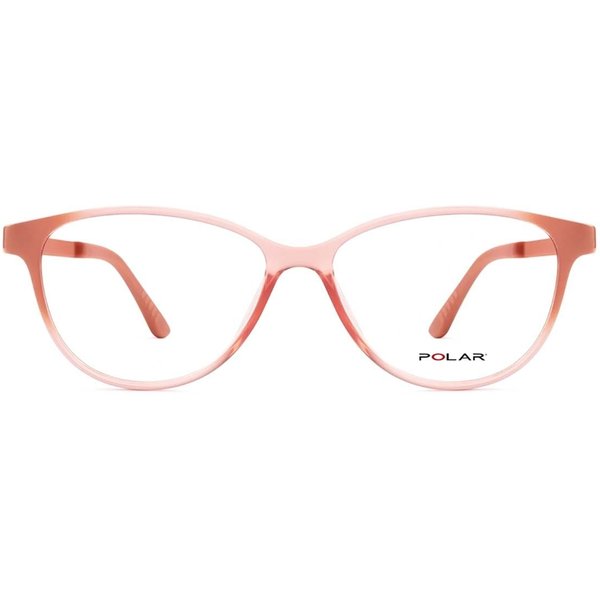 Polar 404 With Clip-On 15 Men's Eyeglasses Pink Size 53 - Blue Light Block Available
