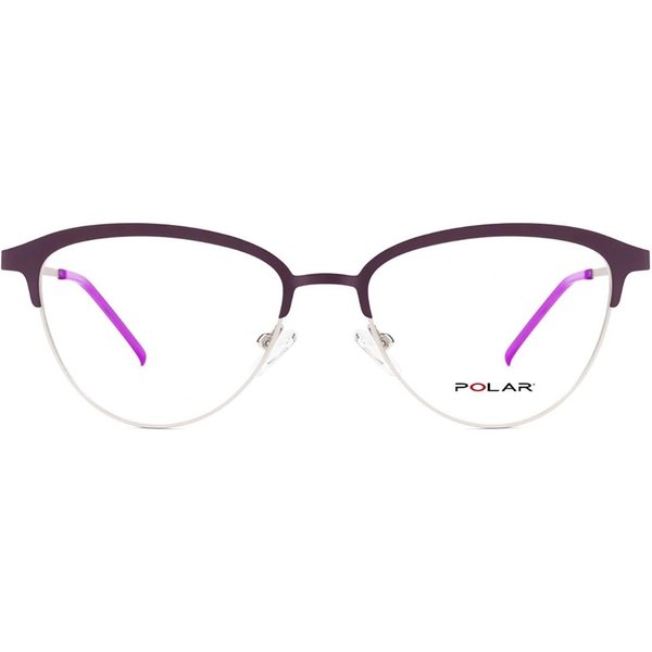 Polar 539 With Clip-On 17 Men's Eyeglasses Purple Size 53 - Blue Light Block Available