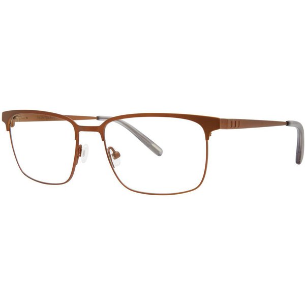 Jhane Barnes Parallax Wheat Men's Eyeglasses Brown Size 53 - Blue Light Block Available