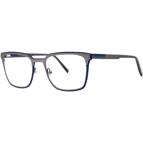 Jhane Barnes Extremum Gunmetal Men's Eyeglasses Blue Size 53 - Blue Light Block Available
