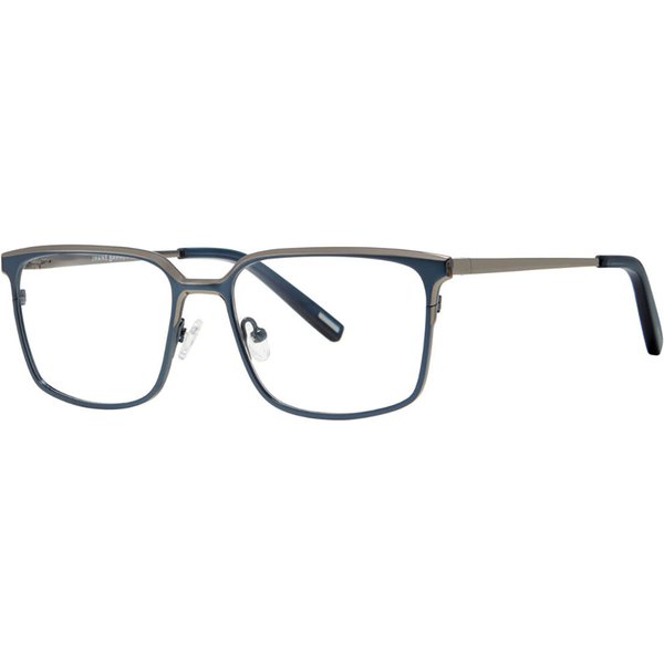 Jhane Barnes Singularity Navy Men's Eyeglasses Blue Size 54 - Blue Light Block Available