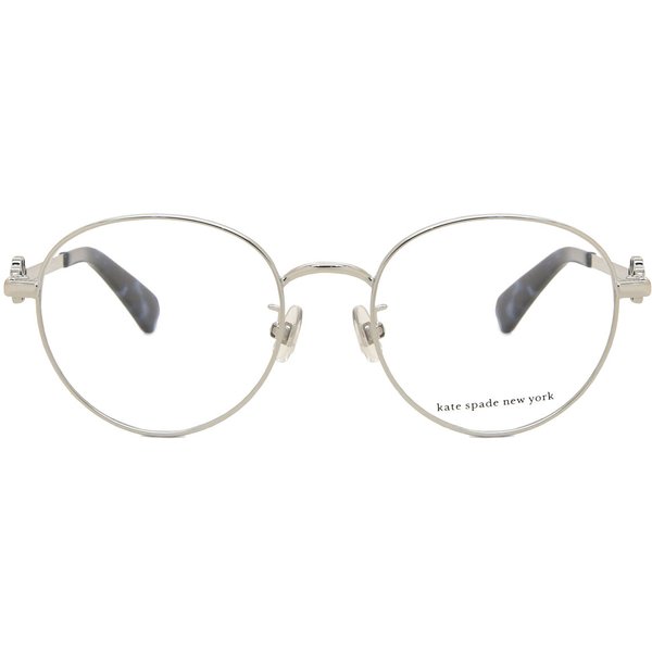 Kate Spade Caia/F Asian Fit 010 Women’s Eyeglasses Silver Size 49 - Blue Light Block Available