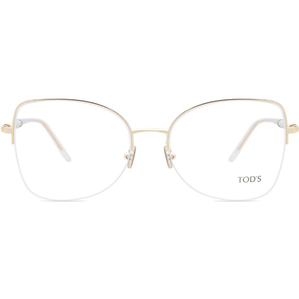 TODS TO5264 025 Women’s Eyeglasses Rose-Gold Size 56 - Blue Light Block Available