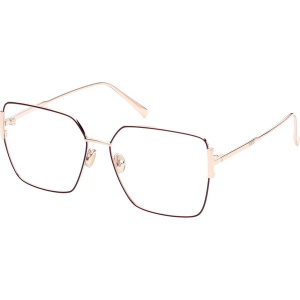 TODS TO5272 069 Women’s Eyeglasses Burgundy Size 56 - Blue Light Block Available