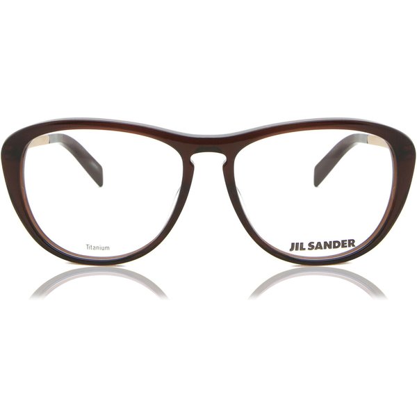 Jil Sander J 4013 C Women’s Eyeglasses Brown Size 53 - Blue Light Block Available