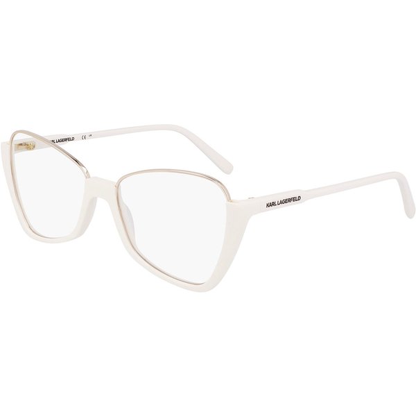 Karl Lagerfeld KL354 105 Women’s Eyeglasses White Size 55 - Blue Light Block Available