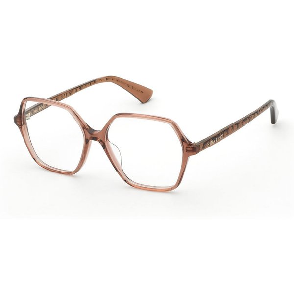 Nina Ricci VNR444 06MH Men's Eyeglasses Brown Size 53 - Blue Light Block Available