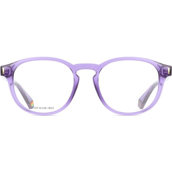 Polaroid PLD D452 B3V Men's Eyeglasses Purple Size 50 - Blue Light Block Available