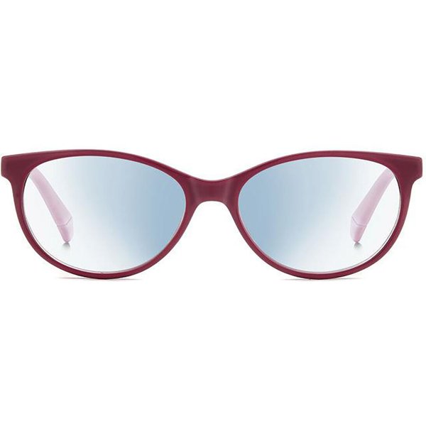 Polaroid PLD 0036/R/BB B3V/G6 Blue-Light Block Women’s Eyeglasses Purple Size +1.00 - Blue Light Block Available