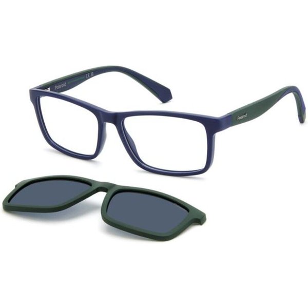 Polaroid PLD D854/C Kids with Clip-On FLL/C3 Kids' Eyeglasses Blue Size 54 - Blue Light Block Available