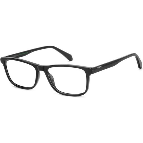 Polaroid PLD D598 807 Men's Eyeglasses Black Size 55 - Blue Light Block Available
