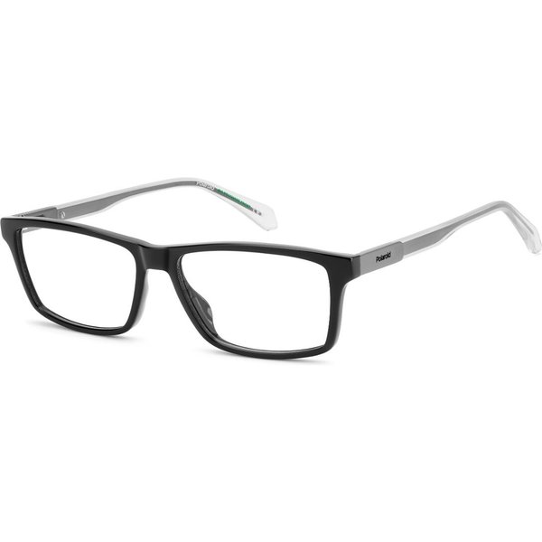 Polaroid PLD D635 807 Men's Eyeglasses Black Size 56 - Blue Light Block Available