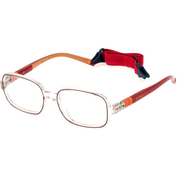 Sting VSJ727 0P79 Men's Eyeglasses Clear Size 45 - Blue Light Block Available