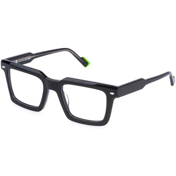 Sting VST526 0700 Men's Eyeglasses Black Size 51 - Blue Light Block Available