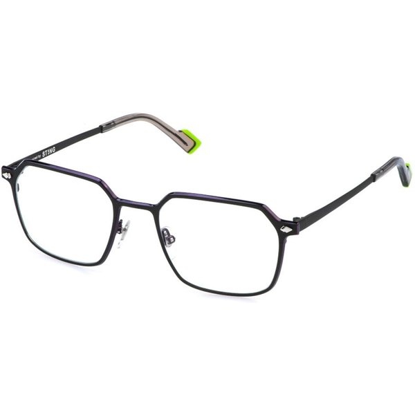 Sting VST554 8GPY Men's Eyeglasses Green Size 53 - Blue Light Block Available