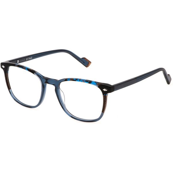 Sting VST509 955Y Men's Eyeglasses Blue Size 53 - Blue Light Block Available
