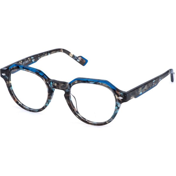 Sting VST571V 09UV Men's Eyeglasses Tortoiseshell Size 49 - Blue Light Block Available