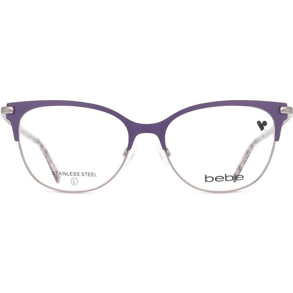 Bebe BB5224 501 Women’s Eyeglasses Purple Size 52 - Blue Light Block Available