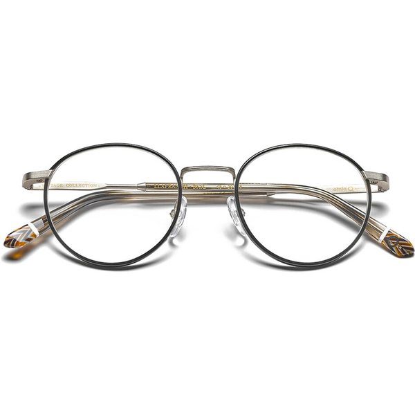 Etnia Barcelona Llafranch BKSL Men's Eyeglasses Black Size 48 - Blue Light Block Available