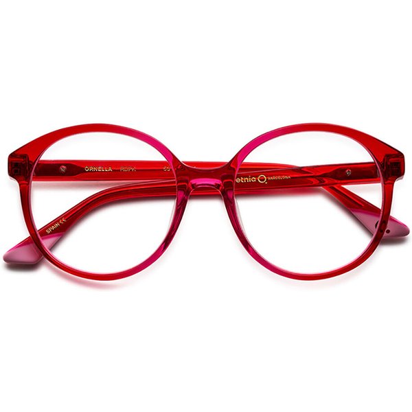 Etnia Barcelona Ornella RDPK Women’s Eyeglasses Red Size 53 - Blue Light Block Available