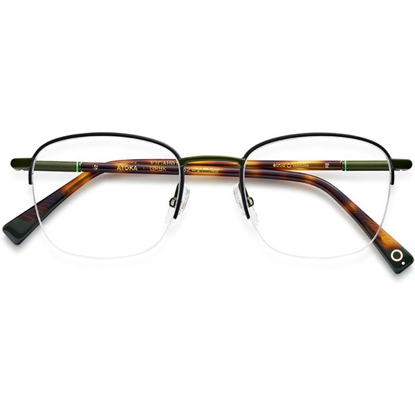 Etnia Barcelona Atoka GRBK Men's Eyeglasses Green Size 52 - Blue Light Block Available